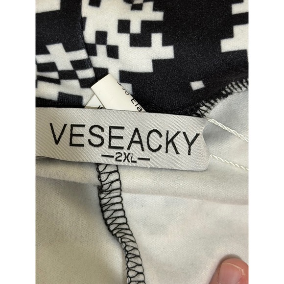 Veseacky Mens 2XL NEW Christmas Reindeer Holiday Fair Isle Hooded Onesie Pajamas - Picture 5 of 7